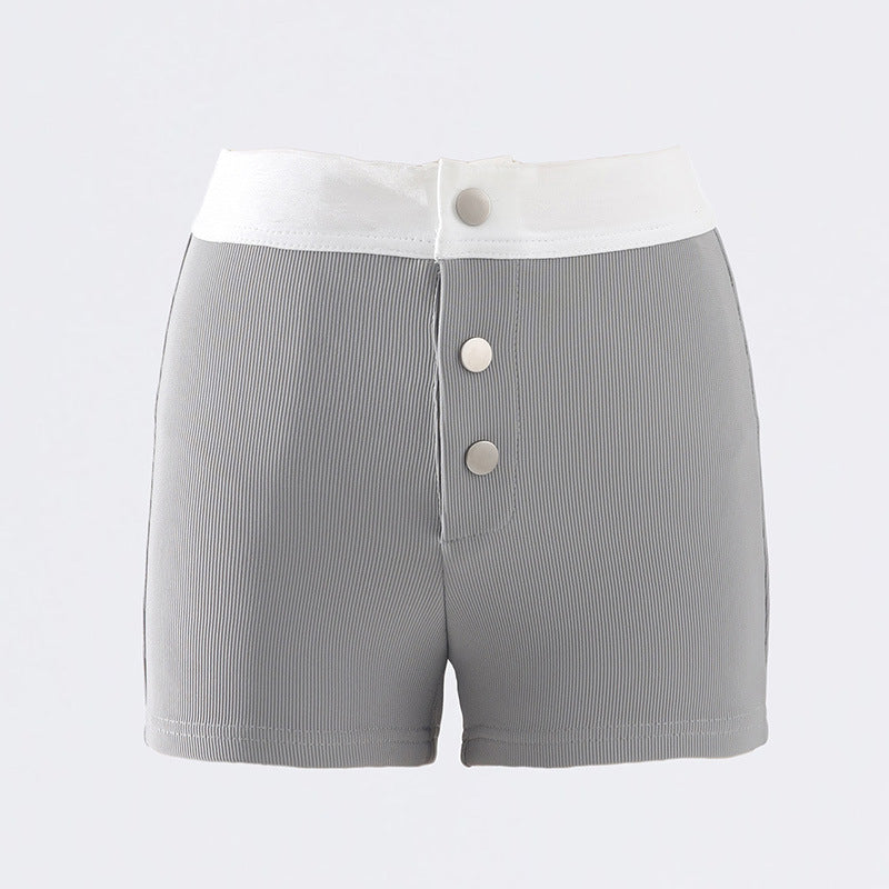 Women's Fashion Colorblock Casual Shorts - Lotus Lane