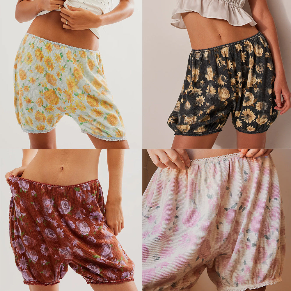 Fashion Women's Fruit Floral Shorts - Lotus Lane