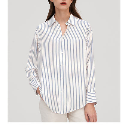 Solid Color Fashion Shirt For Women - Lotus Lane