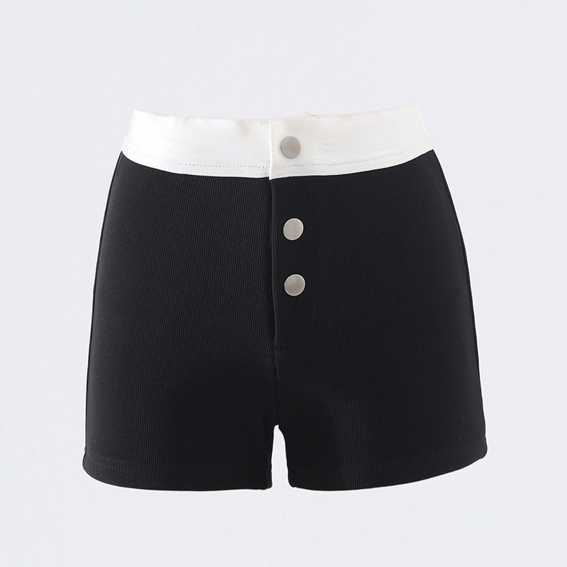 Women's Fashion Colorblock Casual Shorts - Lotus Lane