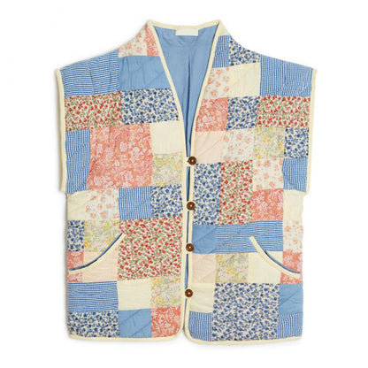 Printed Women's Cotton Padded Clothing Artistic Retro Loose Single-breasted Cardigan - Lotus Lane