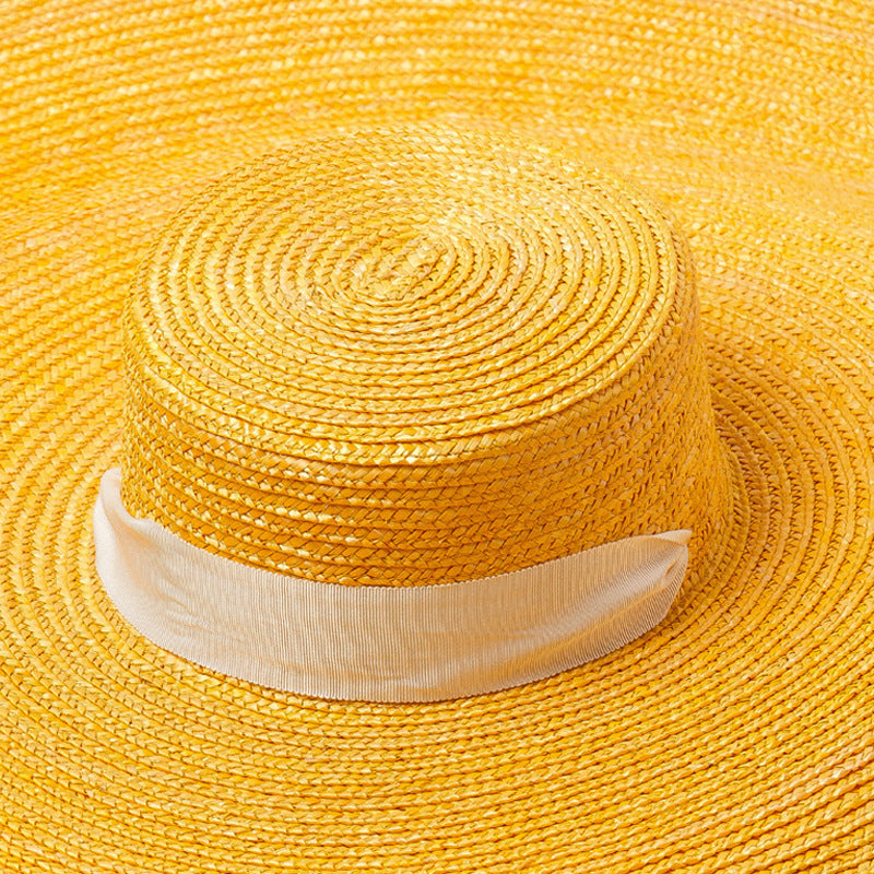 Women's Fashion Temperament Large Brim With Straw Hat - Lotus Lane