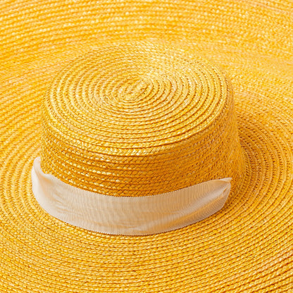 Women's Fashion Temperament Large Brim With Straw Hat - Lotus Lane