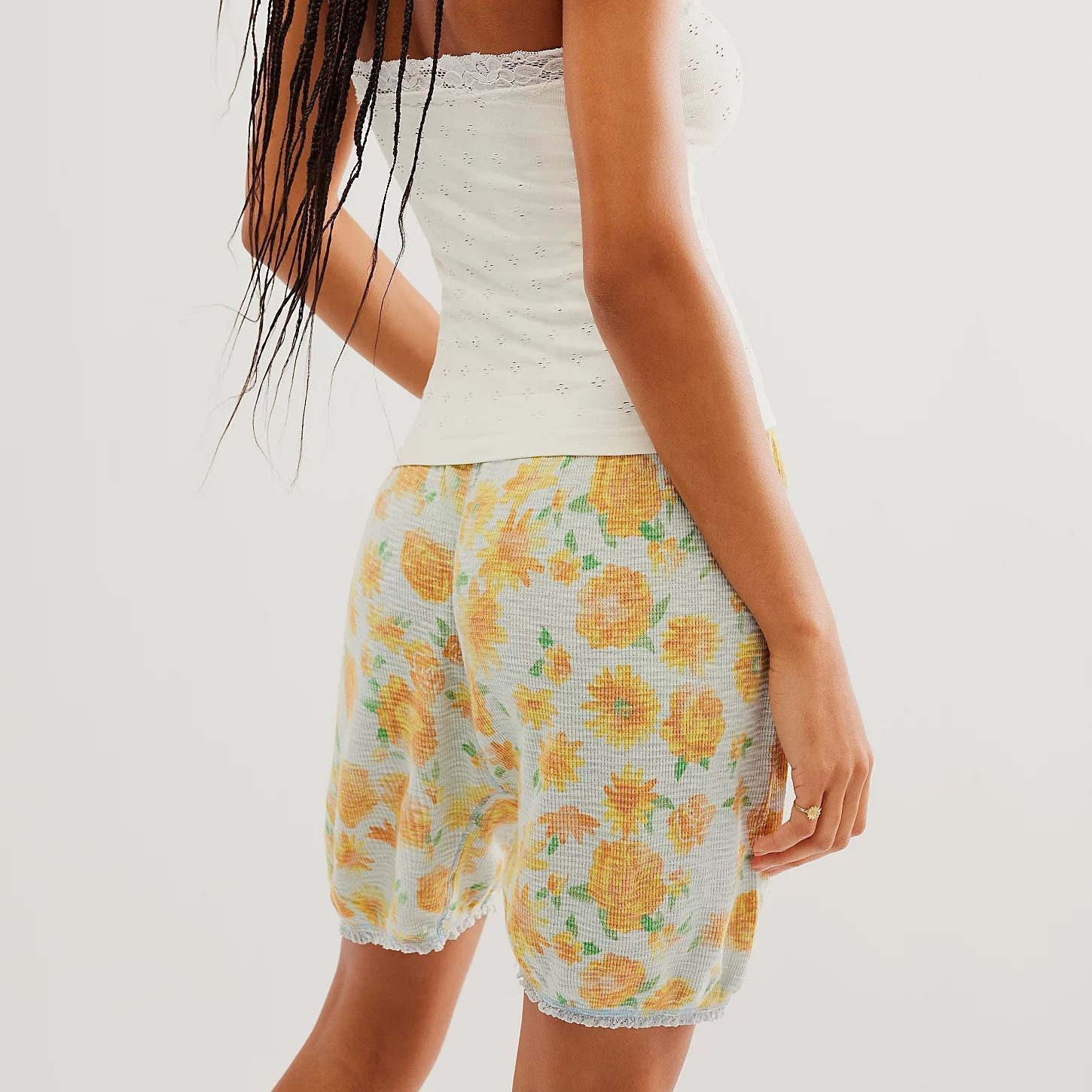 Fashion Women's Fruit Floral Shorts - Lotus Lane