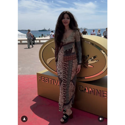 Women's French Slim Fit Slimming Long Dress - Lotus Lane