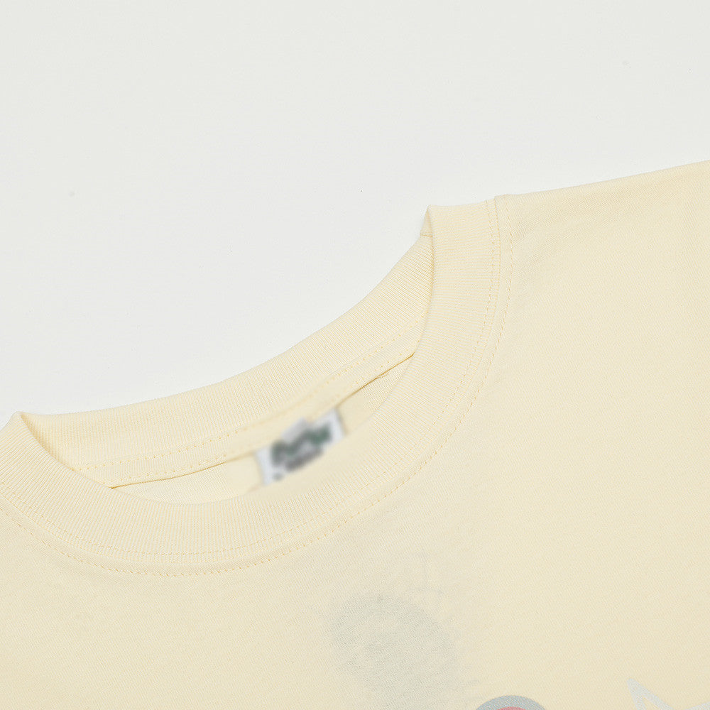 Creative Five-pointed Star Printed Short Sleeve Round Neck Men - Lotus Lane